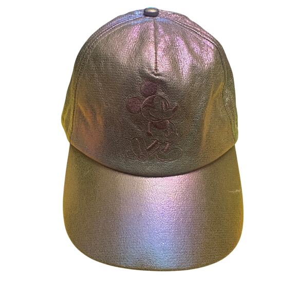 NWOT Disney Parks WDW 50th Anniversary EARidescent Pink Mickey Baseball Cap - Picture 1 of 4